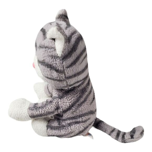 Circo Target Tabby Kitty Cat Gray Striped 7" Sitting Kitten Lovey Plush Toy 2012 - Picture 2 of 10